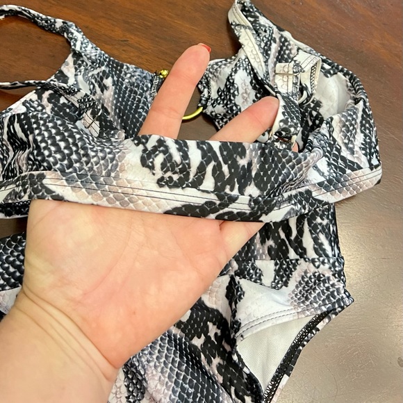 Sexy swim suit. High raise bottom. Animal print. Python. 2 pc - Picture 3 of 4